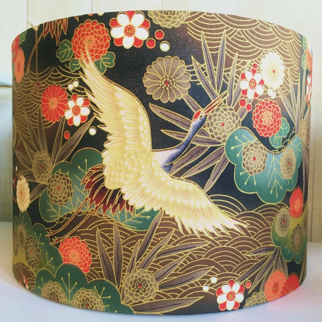 Best reviews of 🔔 A Shade Unusual Cranes Lampshade Black/Brown/Gold 25cm ⌛ 1 A Shade Unusual Cranes Lampshade Black/Brown/Gold 25cm