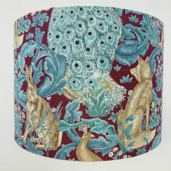 A Shade Unusual Morris Forest Lampshade Plum 25cm