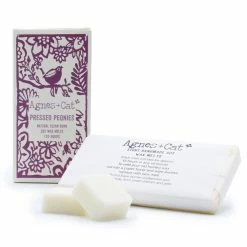 New Agnes & Cat Pressed Peonies Box Of 8 Wax Melts