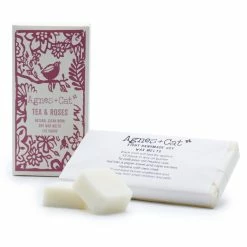 Agnes & Cat Tea & Roses Box Of 8 Wax Melts New