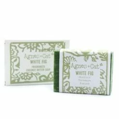 Agnes & Cat White Fig Coconut Butter Soap New
