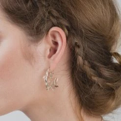 Amanda Coleman New Bird In A Tree Earrings Sterling Silver