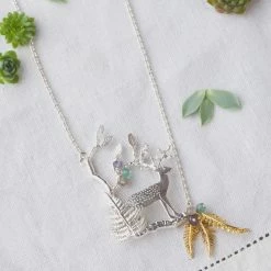 Amanda Coleman New Enchanted Forest Necklace Sterling Silver