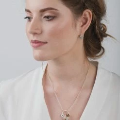 Amanda Coleman New Peony Twig Hoop Pendant