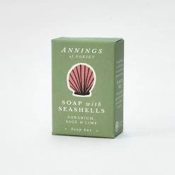 New Annings Of Dorset Geranium, Sage & Lime Soap Bar