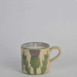 Anta Cream Thistle Candle Mug