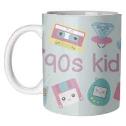 New Kawaii 90s Kid Mug Art Wow