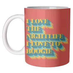 New I Love To Boogie Mug Art Wow