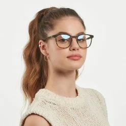 New Barner Reading Glasses Dalston Blue Tortoise