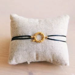 Bazou Satin Bracelet With Lock New