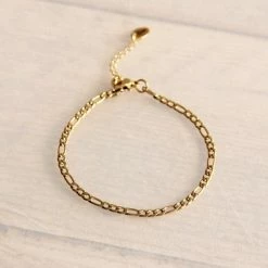 New Bazou Steel Link Gold Small Bracelet
