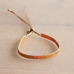 New Bazou Weaving Bracelet Orange/Gold