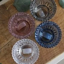 Biggie Best Clear Pressed Tealight Holder New