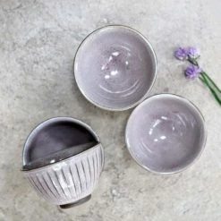 Biggie Best Capri Ribbed Bowl Dusky Pink New