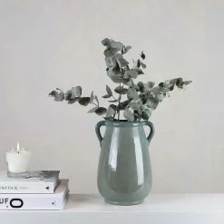 New Biggie Best Large Ocean Green Urn Vase