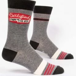 New Blue Q Certified Pain In The A** Men’s Socks