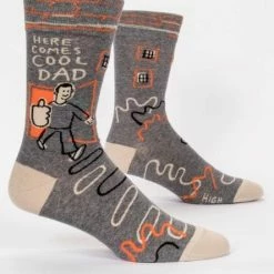 Blue Q Here Comes Cool Dad Men's Socks