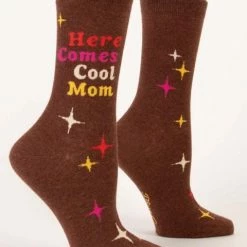 Accessories Blue Q Here Comes Cool Mom Ladies Socks