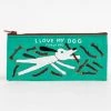 New Blue Q I Love My Dog Pencil Case