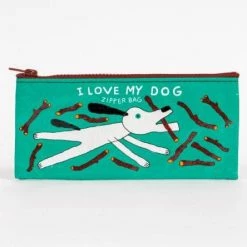 New Blue Q I Love My Dog Pencil Case