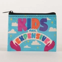 New Blue Q Kids Are Expensive Coin Purse