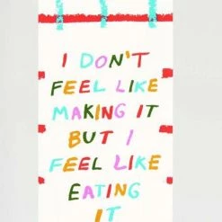 New Blue Q I Don't Feel Like Making It Dish Towel