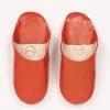 Bohemia Moroccan Babouche Slippers Burnt Orange New