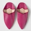 Bohemia Moroccan Babouche Slippers Fuchsia New