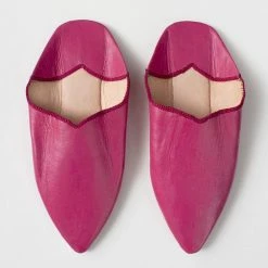Bohemia Moroccan Babouche Slippers Fuchsia New