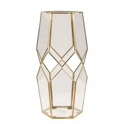 Broste Copenhagen Large Glass And Brass Peter Votive