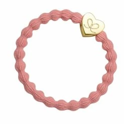 By Eloise Bangle Gold Heart | Coral New