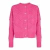 Co'couture Bubble Knit Cardigan Pink New