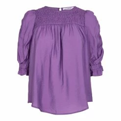 New Co'couture Callum Elastic Blouse Violet