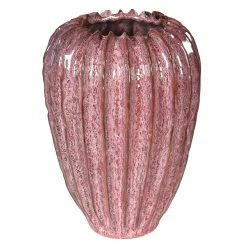 Coach House Handmade Pink Ceramic Vase New