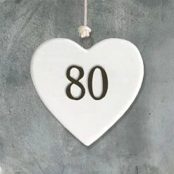 East Of India Porcelain Heart - Age 80