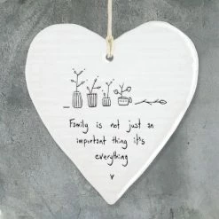 East Of India Family Important Wobbly Round Heart