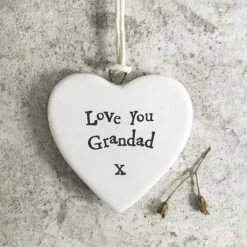 East Of India Porcelain Heart Love Grandad New