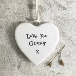 New East Of India Porcelain Heart-Love Granny
