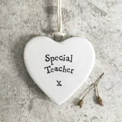 East Of India Porcelain Heart Special Teacher