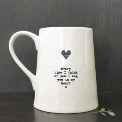 New East Of India Porcelain Mug Heart Every Time