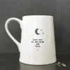 East Of India Porcelain Mug Moon/Love New