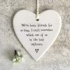East Of India Porcelain Round Heart-Bad Influence New