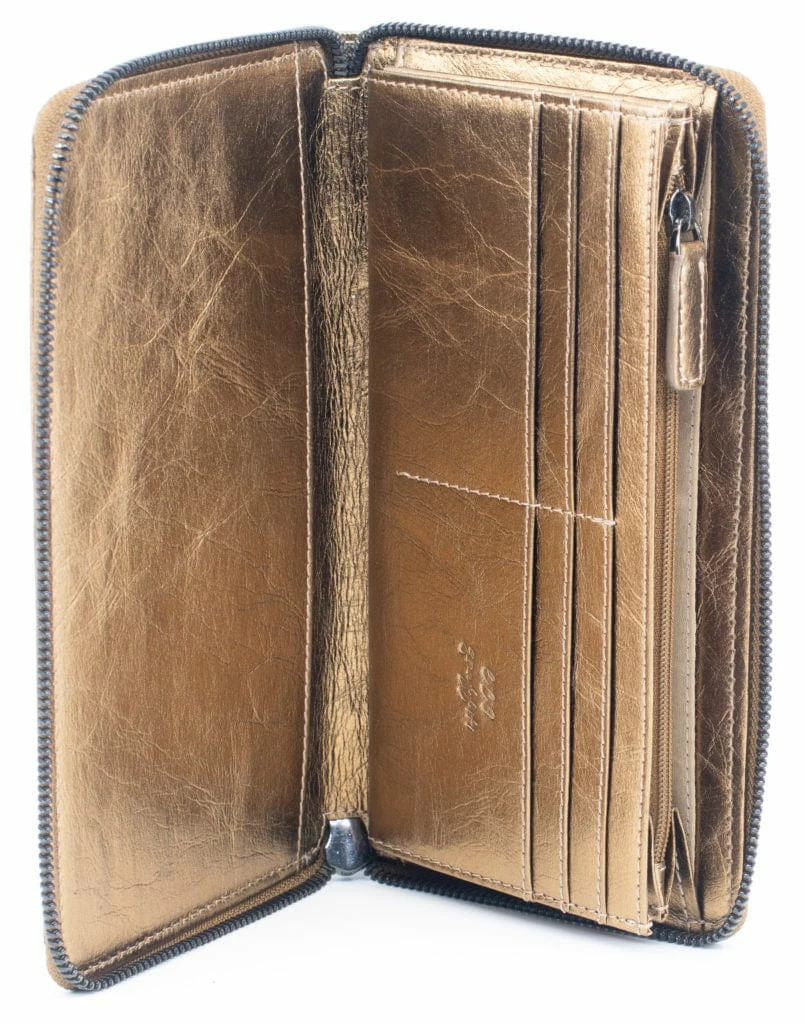 Budget 🤩 New Golunski Eco Plant Based Wallet Metallic Bronze 👏 2 New Golunski Eco Plant Based Wallet Metallic Bronze