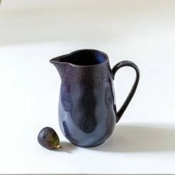 Grand Illusions Ceramic Jug Inky Blue