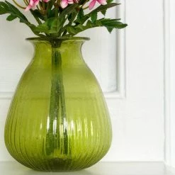 Grand Illusions Ravi Vase Recycled Glass Jade