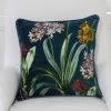 Grand Illusions Velvet Cushion Agapanthus White New