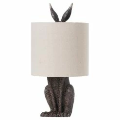 Hill Interiors Hare Table Lamp With Linen Shade