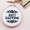 Innocent Bones Shit Happens Cross Stitch Kit New