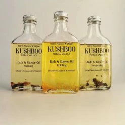 Kushboo Soaps New Kushboo Natural Invigorating Bath & Shower Oil Tall Bottle