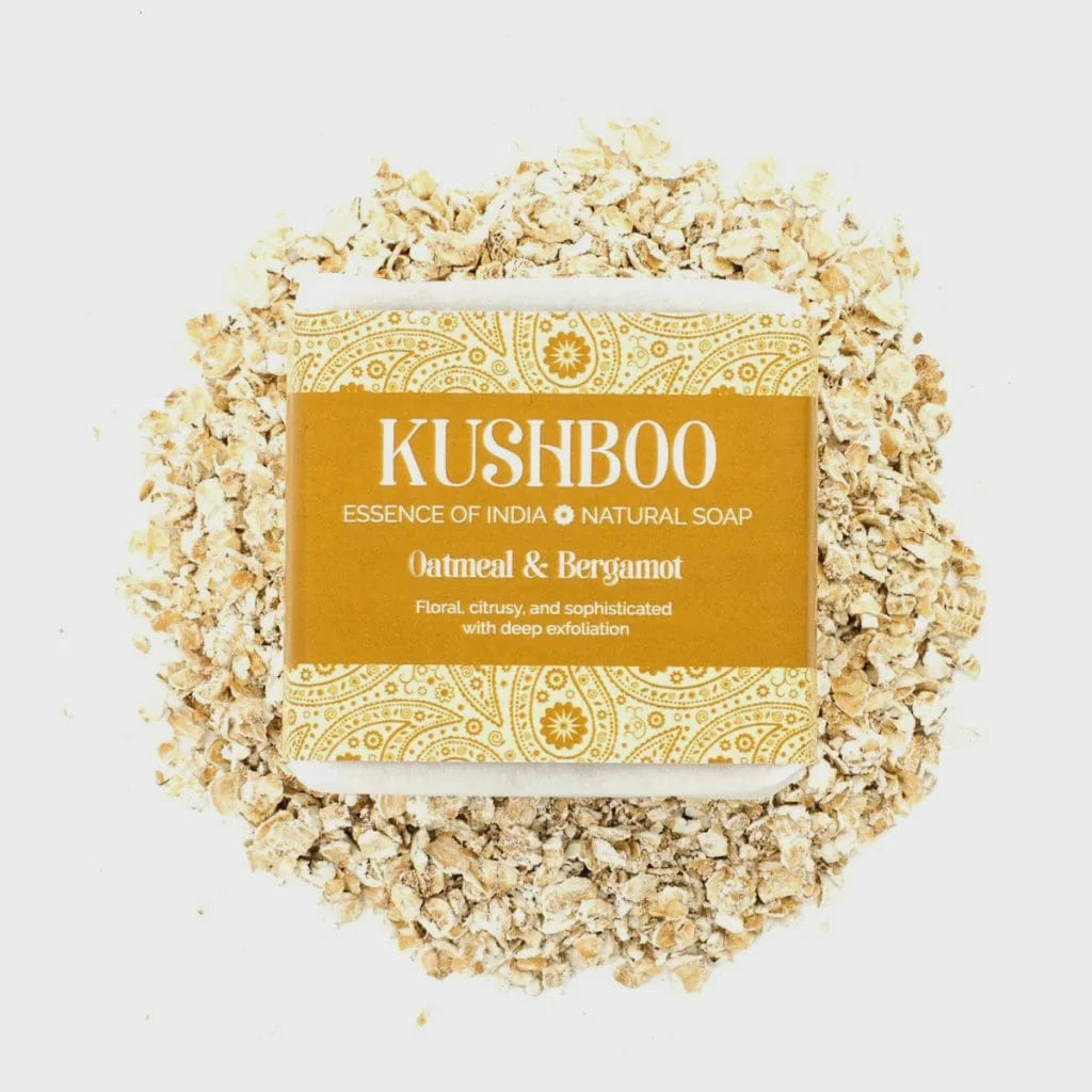 Cheap 🎁 Kushboo Soaps New Kushboo Natural Soap Oatmeal & Bergamot ⌛ 1 Kushboo Soaps New Kushboo Natural Soap Oatmeal & Bergamot